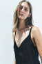 SATIN SLIP DRESS - ZW COLLECTION