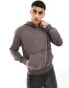 Фото #1 товара ADPT oversized acid wash hoodie in brown