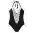 Women's Crochet Necklace Plunge One Piece Swimsuit - Shade & Shore
