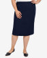 ფოტო #3 პროდუქტის Plus Size Classics Classic Fit Skirt