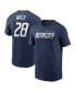 Фото #1 товара Men's Javier Baez Navy Detroit Tigers 2024 City Connect Fuse Name Number T-Shirt