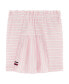 Фото #3 товара Little Girls Striped Crinkle Jacquard Shorts Set