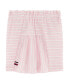 Little Girls Striped Crinkle Jacquard Shorts Set