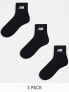 Фото #1 товара New Balance logo mid sock 3 pack in black