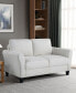 57.9" Microfiber Wilshire Loveseat with Rolled Arms