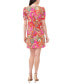 ფოტო #2 პროდუქტის Petite Printed Puff-Sleeve A-Line Dress