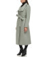 Фото #3 товара Women's Belted Maxi Wool Coat with Fenced Collar