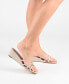Фото #6 товара Women's Blayke Knotted Slip On Wedge Sandals