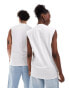 Фото #2 товара Calvin Klein Jeans Pride unisex graphic vest top in white