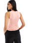 Фото #4 товара Vero Moda slinky tank top with ruching in peach