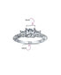 ფოტო #5 პროდუქტის Traditional 3CTW Antique Milgrain Clear Three Stone Princess Solitaire AAA CZ Engagement Ring For Women .925 Sterling Silver