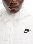 Nike classic puffer jacket in off white