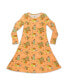 Фото #1 товара Toddler| Child Girls Pumpkin Long Sleeve Dress