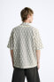 CONTRAST OPENWORK SHIRT