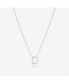 ფოტო #8 პროდუქტის Silver Initial Necklace - Letter Necklace