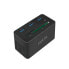 Фото #1 товара LogiLink UA0370 - Wired - USB 3.2 Gen 1 (3.1 Gen 1) Type-C - 60 W - 10,100,1000 Mbit/s - Black - CF - MicroSD (TransFlash) - SD