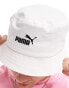 Puma logo bucket hat in white