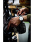 ფოტო #5 პროდუქტის Men's Swiss Toccata Black Leather Strap Watch 39mm