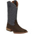 Фото #2 товара Justin Boots Cattler Brown Geometric Square Toe Cowboy Mens Size 11 2E Casual B