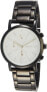 DKNY SoHo White Dial Black Ion-plated Ladies Watch NY2149