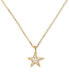 ფოტო #1 პროდუქტის Silver-Tone Pavé Star Pendant Necklace, 16" + 3" extender