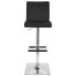 Captain Adjustable Barstool with Swivel in Faux Leather