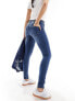 Фото #5 товара Vero Moda Tanya mid rise skinny jeans in medium blue wash