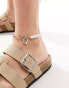 Фото #1 товара South Beach starfish and shell charm anklet in gold