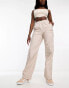 ASOS DESIGN clean pull on cargo trouser in stone