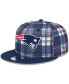 Фото #1 товара Men's Navy New England Patriots 2024 Sideline Statement 9FIFTY Snapback Hat