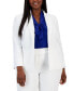 Фото #5 товара Plus Size Crepe One-Button Blazer