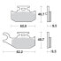 Фото #1 товара MOTO-MASTER Yamaha 096411 Sintered Brake Pads