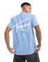 Фото #3 товара Tommy Jeans signature logo back print t-shirt in pale blue