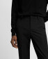 ფოტო #3 პროდუქტის Men's Stretch Fabric Super Slim-Fit Suit Pants