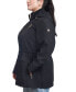 ფოტო #3 პროდუქტის Women's Plus Size Hooded Water-Resistant Anorak Coat