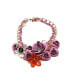 ფოტო #1 პროდუქტის Women's Pink Roses Cluster Necklace