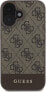 Guess Guess GUHCP16SG4GLBR iPhone 16 6.1" brązowy/brown hardcase 4G Bottom Stripe