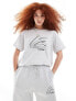 Фото #1 товара ASOS DESIGN regular fit t-shirt co-ord with sports graphic logo in ice marl