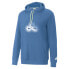 Фото #3 товара Толстовка мужская PUMA Cloud9 X Essentials Esports с капюшоном синего цвета