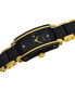 ფოტო #2 პროდუქტის Women's Swiss Integral Diamond Accent Black Ceramic & Gold-Tone Stainless Steel Bracelet Watch 23x33mm R20845712