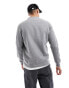 Barbour International Essential crew neck sweater in grey marl