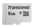 Transcend microSD Card SDHC 300S 8GB - 8 GB - MicroSDHC - Class 10 - NAND - 20 MB/s - 10 MB/s