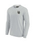 ფოტო #3 პროდუქტის Men's and Women's Gray Oregon Ducks Super Soft Long Sleeve T-shirt
