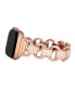 Women's Rose Gold-Tone Alloy and Blush Enamel Chain Bracelet Compatible with 38/40/41mm Apple Watch