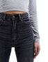 Stradivarius super high waist skinny jean in washed black