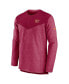 Men's Burgundy Washington Commanders Sideline Lockup Performance Quarter-zip Jacket