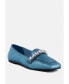 ფოტო #1 პროდუქტის CHURROS Womens Diamante Embellished Metallic Loafers