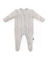 ფოტო #1 პროდუქტის Footed Jammies Herringbone Baby Boy Or Girl Pajamas