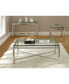 Фото #3 товара Nova 24" Glass and Chrome End Table