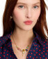 Фото #4 товара kate spade new york gold-Tone Take The Leap Frontal Necklace, 16" + 3" extender